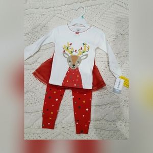 Carter's holiday pajama set with tulle skirt